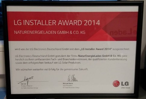 LG Award 2014 LG Installer Helmstedt
